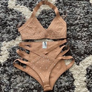 Fashion Nova Nude Lingerie Set